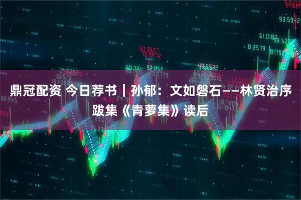 鼎冠配资 今日荐书｜孙郁：文如磐石——林贤治序跋集《青萝集》读后